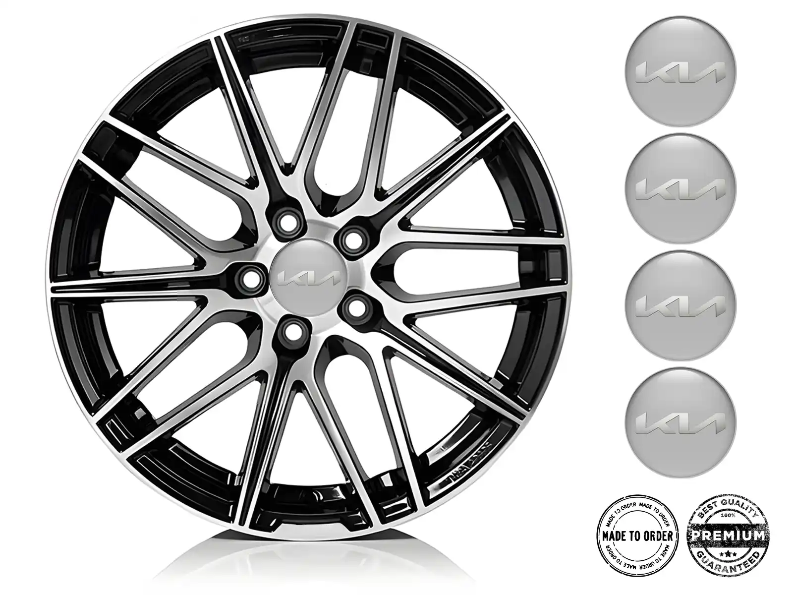 KIA Individuelle Dome Aufkleber Premium Radlabels